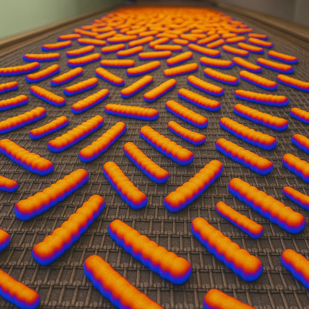 False-color fry inspection